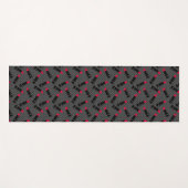 Tapis De Yoga Rétro, rouge à lèvres (Devant (Horizontal))