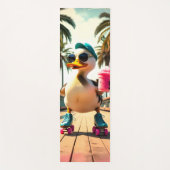 Tapis De Yoga Retro Summer Funny Roller Duck (Devant)