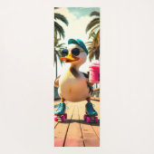 Tapis De Yoga Retro Summer Funny Roller Duck (Dos)