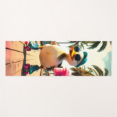 Tapis De Yoga Retro Summer Funny Roller Duck (Devant (Horizontal))