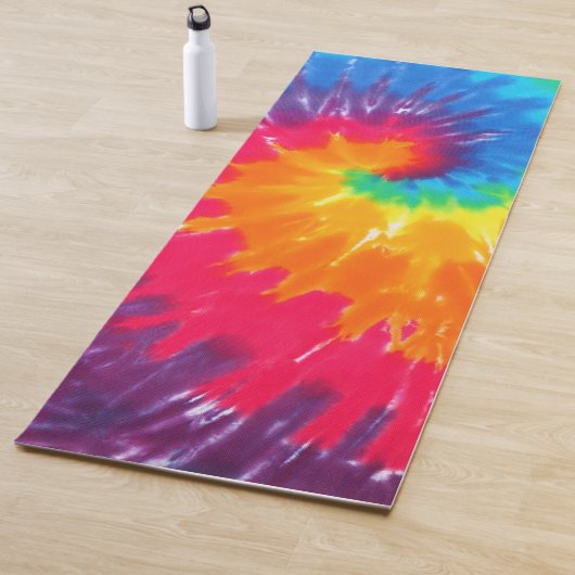 Tapis De Yoga Retro Tie-dye Abstract Pattern (En situation)