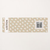 Tapis De Yoga Retro Wavy Abstract Pattern Custom Yoga Mat (Dos (Horizontal))