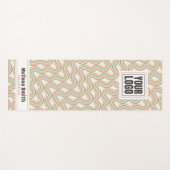 Tapis De Yoga Retro Wavy Abstract Pattern Custom Yoga Mat (Devant (Horizontal))