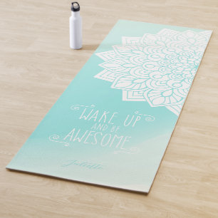 Tapis De Yoga Réveillez-Vous Et Soyez Une Citation Incroyable