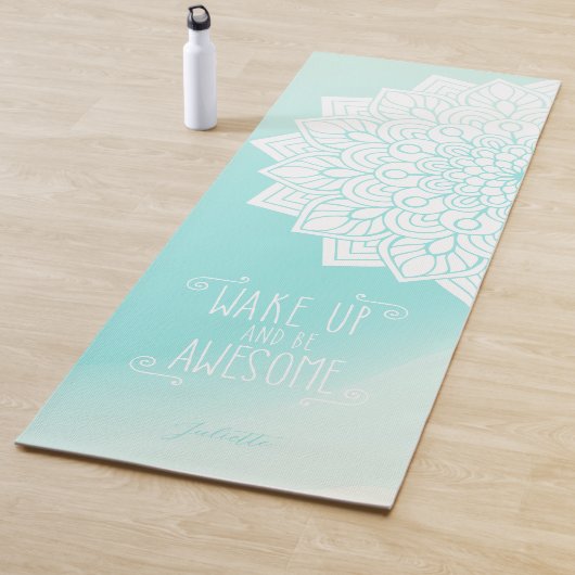 Tapis De Yoga Réveillez-Vous Et Soyez Une Citation Incroyable |  (En situation)