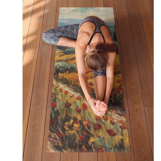 Tapis De Yoga Rêves toscans dorés