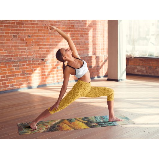 Tapis De Yoga Rêves toscans dorés