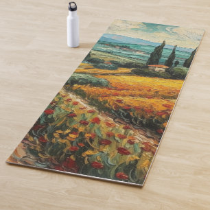 Tapis De Yoga Rêves toscans dorés