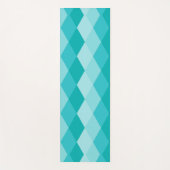 Tapis De Yoga rhombus bleu (Devant)