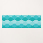 Tapis De Yoga rhombus bleu (Devant (Horizontal))