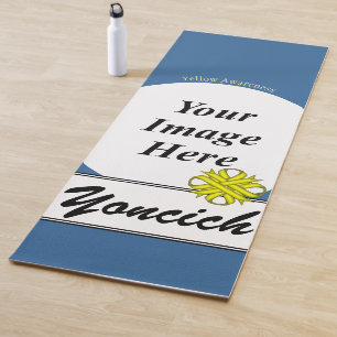 Tapis De Yoga Ribbon de trèfle jaune par Kenneth Yoncich Modèle