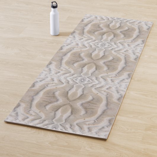 Tapis De Yoga Ripples on a sandy beach pattern (En situation)