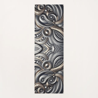 Tapis De Yoga riveted metal curves 