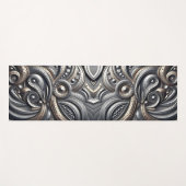 Tapis De Yoga riveted metal curves  (Devant (Horizontal))