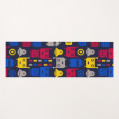Tapis De Yoga robots de dessin animé (Devant (Horizontal))