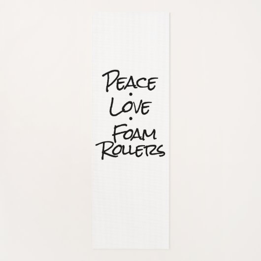 Tapis De Yoga Rollers en mousse Peace Love (Devant)