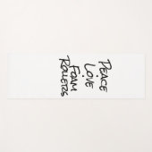 Tapis De Yoga Rollers en mousse Peace Love (Devant (Horizontal))