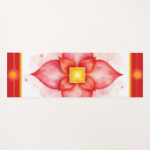 Tapis De Yoga Root Chakra | Red Lotus for Grounding Yoga Mat (Devant (Horizontal))