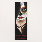 Tapis De Yoga Rosa Sugar Skull Portrait (Dos)