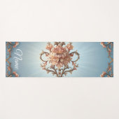 Tapis De Yoga Rose Baroque (Devant (Horizontal))