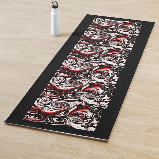 Tapis De Yoga Rose blanche (En situation)