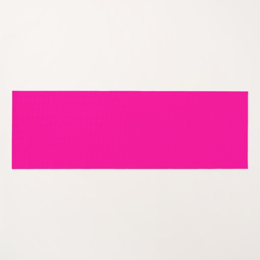 Tapis De Yoga Rose chaud solide (Devant (Horizontal))