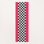 Tapis De Yoga Rose clair et damier (Devant)