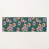 Tapis De Yoga Rose de chien et papillons (Devant (Horizontal))