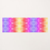 Tapis De Yoga Rose de la paix Ikat Ipanema (Dos (Horizontal))