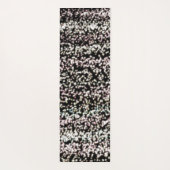 Tapis De Yoga Rose de parties scintillant monogramme personnalis (Dos)