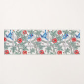 Tapis De Yoga Rose d'Escalades & Petit Oiseau, William Morris (Devant (Horizontal))