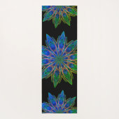 Tapis De Yoga Rose double face et Lotus Mandala Turquoise (Dos)