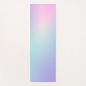 Tapis De Yoga Rose et bleu ombre (Devant)