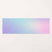 Tapis De Yoga Rose et bleu ombre (Devant (Horizontal))