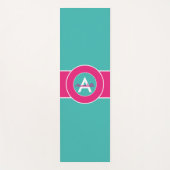 Tapis De Yoga Rose et Teal (Devant)