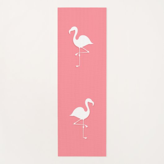 Tapis de yoga rose flamants (Devant)
