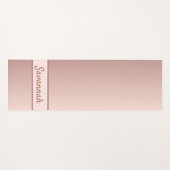 Tapis De Yoga Rose gold blush name modern elegant (Devant (Horizontal))