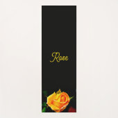 Tapis De Yoga Rose Jaune Humide Avec Dew Yoga Mat (Devant)