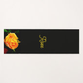 Tapis De Yoga Rose Jaune Humide Avec Dew Yoga Mat (Devant (Horizontal))
