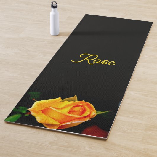 Tapis De Yoga Rose Jaune Humide Avec Dew Yoga Mat (En situation)