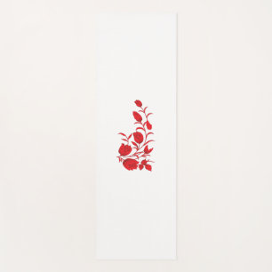 Tapis De Yoga Rose Madder, design floral Thunderbird