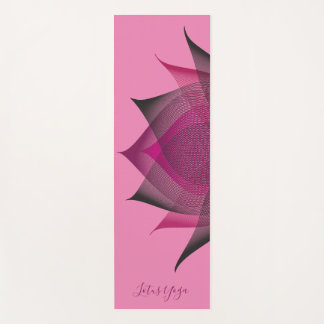 Tapis De Yoga Rose Moderne Lotus Flower Art Élégant Style Fille