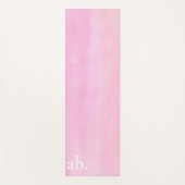 Tapis De Yoga Rose Monogramme (Devant)