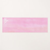 Tapis De Yoga Rose Monogramme (Devant (Horizontal))