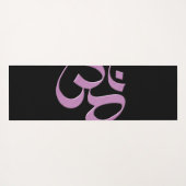 Tapis De Yoga Rose Om (Dos (Horizontal))