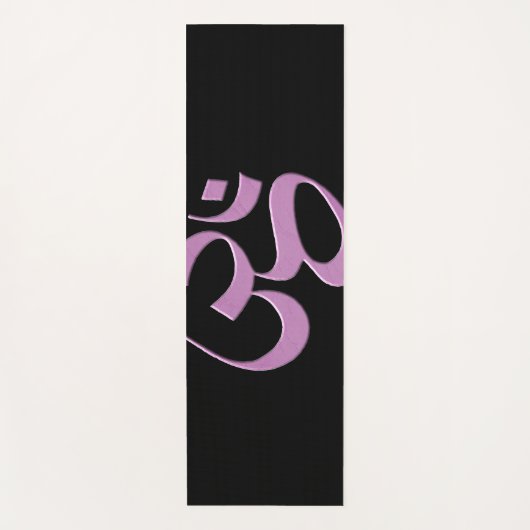 Tapis De Yoga Rose Om (Devant)