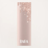 Tapis de yoga rose or magique (Devant)