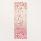 Tapis De Yoga Rose or rose parties scintillant ballet danse nom (Dos)