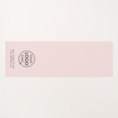 Tapis De Yoga Rose pâle | Logo Professionnel (Devant (Horizontal))