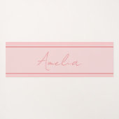 Tapis De Yoga Rose personnalisé minimal (Dos (Horizontal))